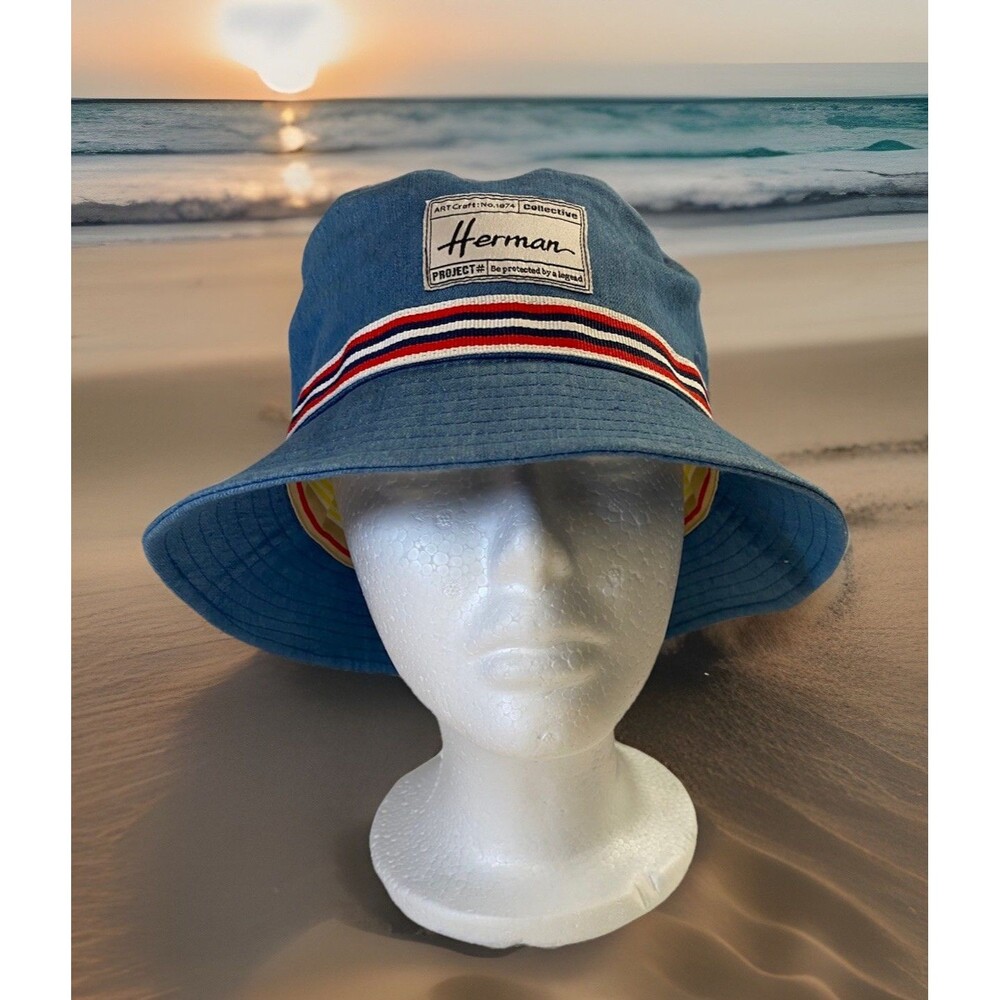 Herman Headwear Denim Bucket Bob Hat